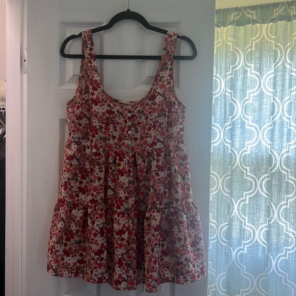 UO Pink Floral Romper